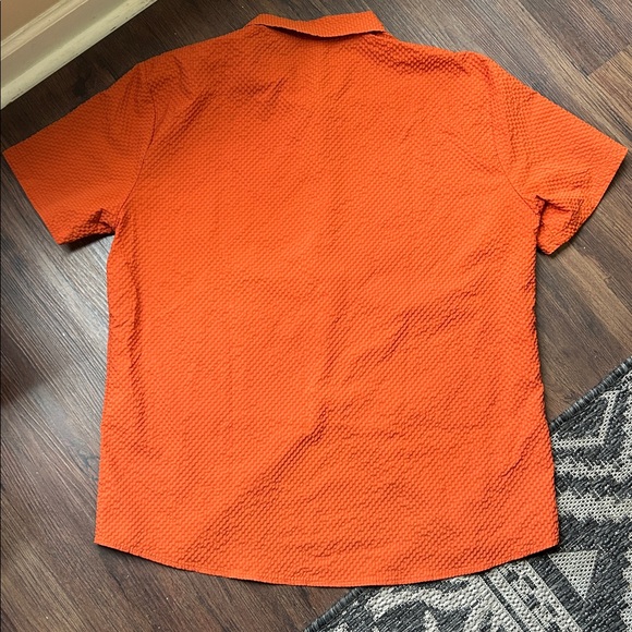 Manfinity RSRT Men's Plain Texture Button Down Short Set - Picture 5 of 6